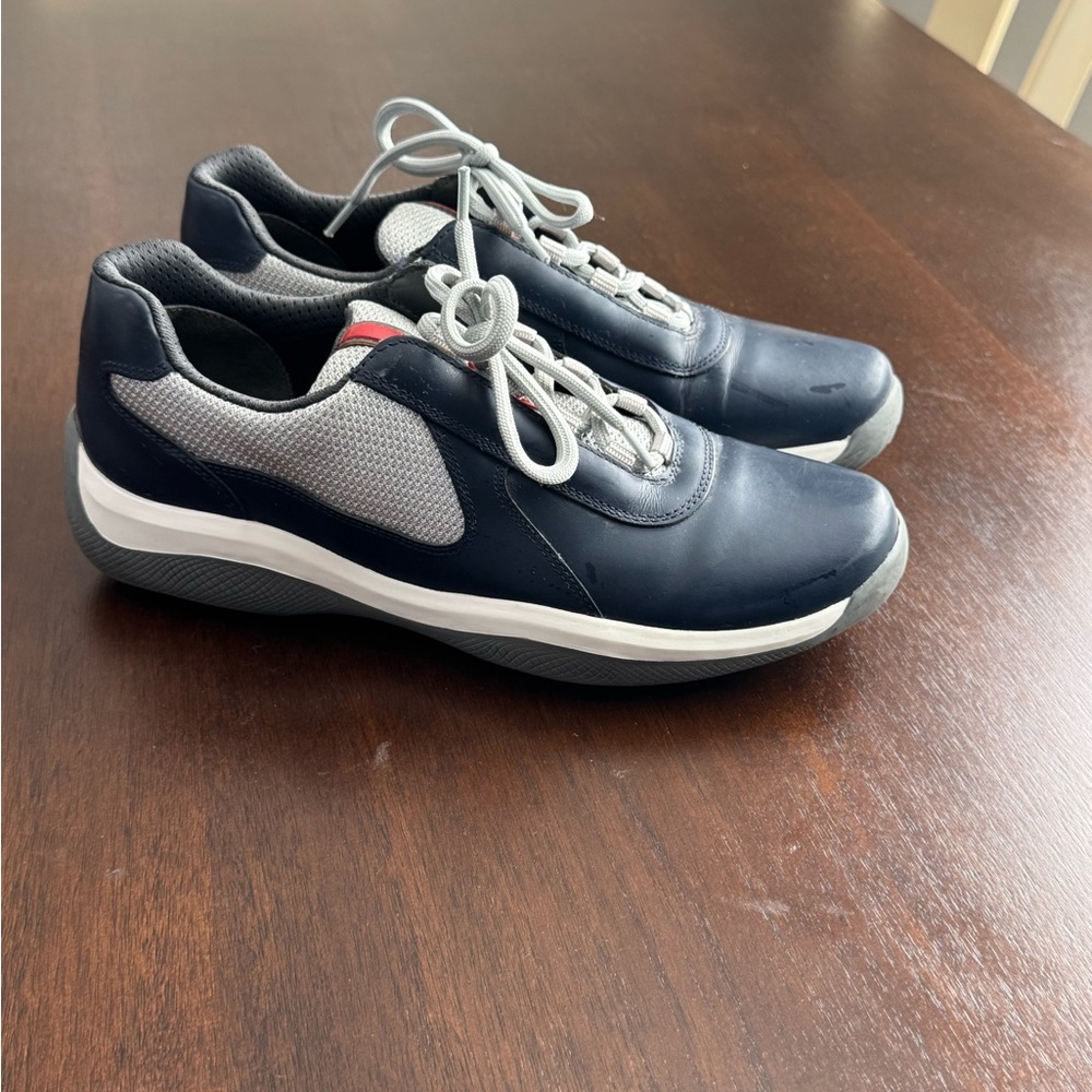 Prada Men's Navy Athletic Shoes